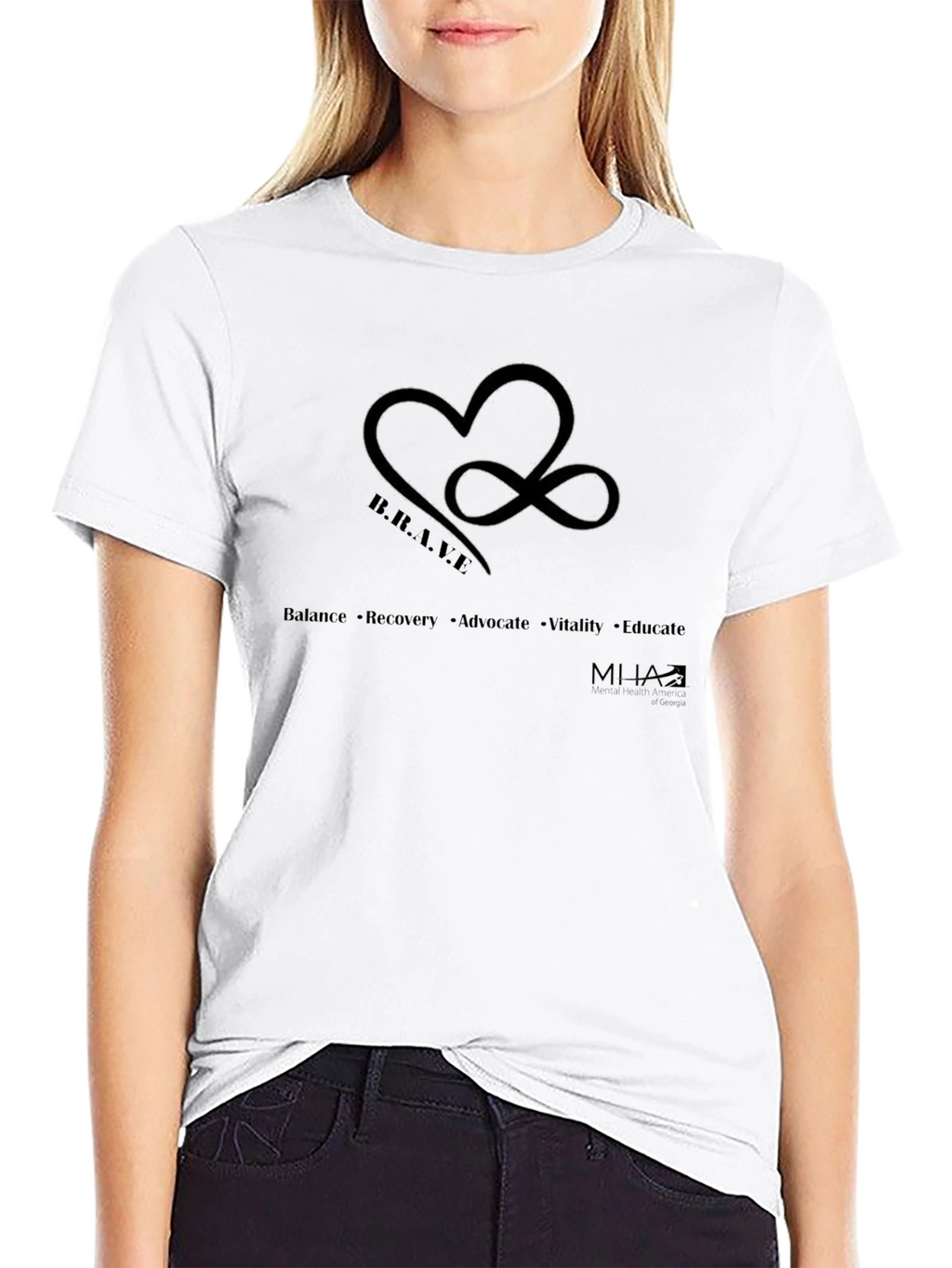 B.R.A.V.E. Heart & Infinity T-Shirt