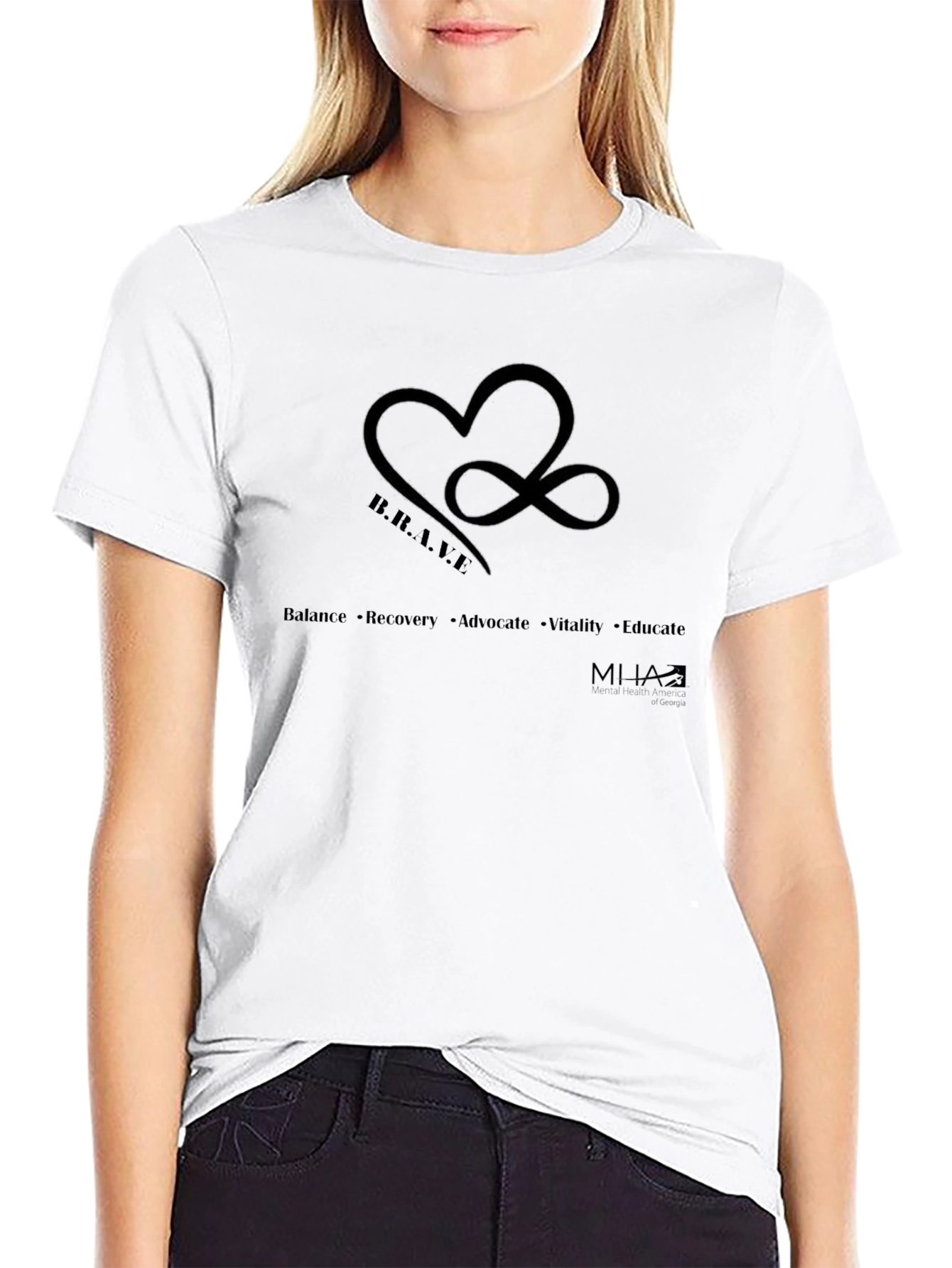 B.R.A.V.E. Heart & Infinity T-Shirt