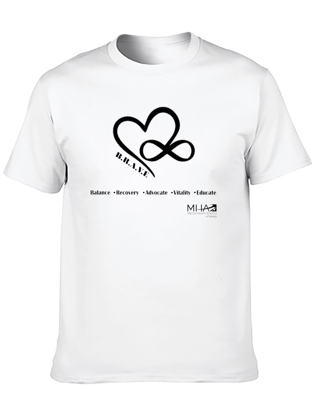 B.R.A.V.E. Heart & Infinity T-Shirt