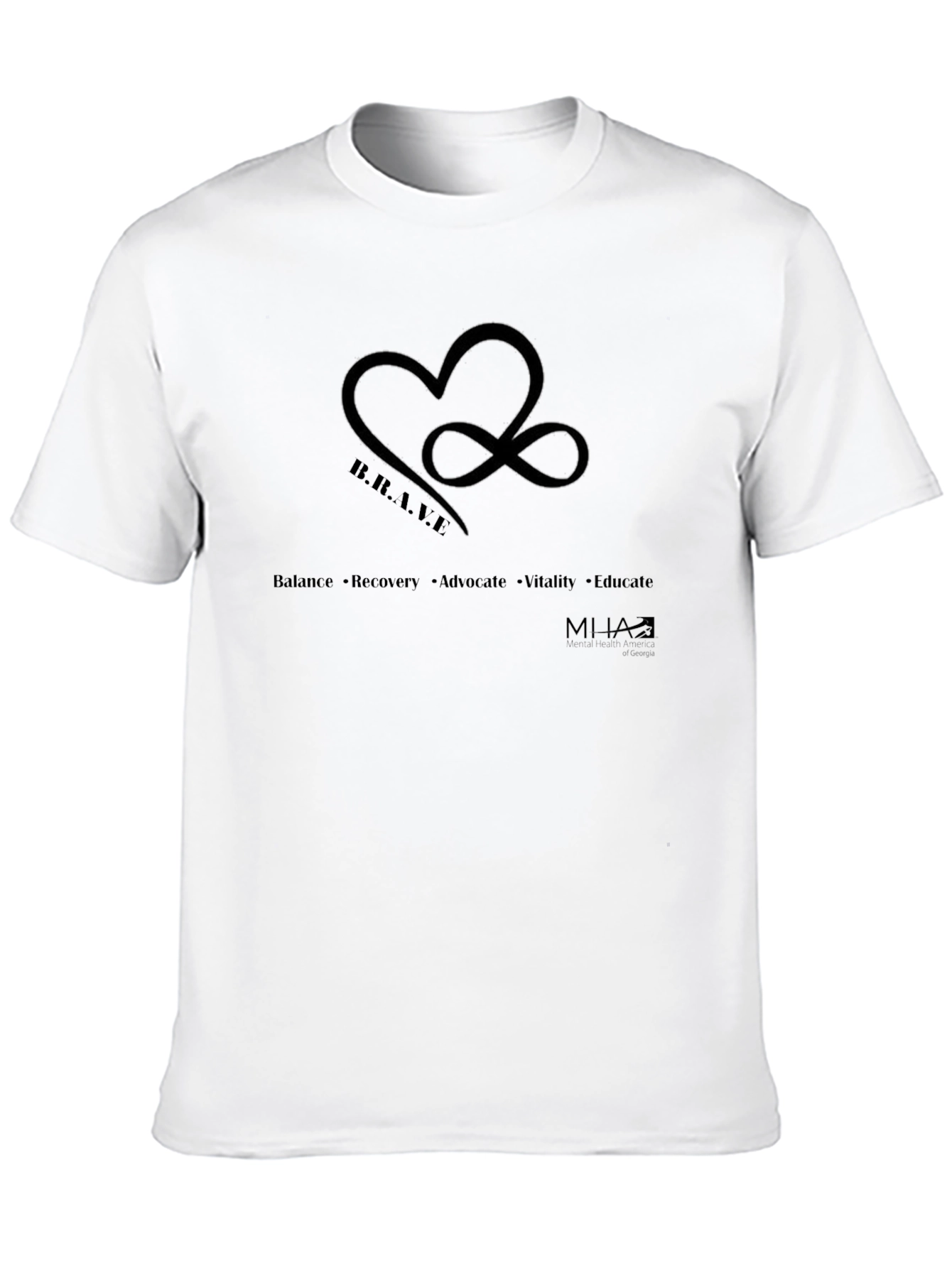 B.R.A.V.E. Heart & Infinity T-Shirt