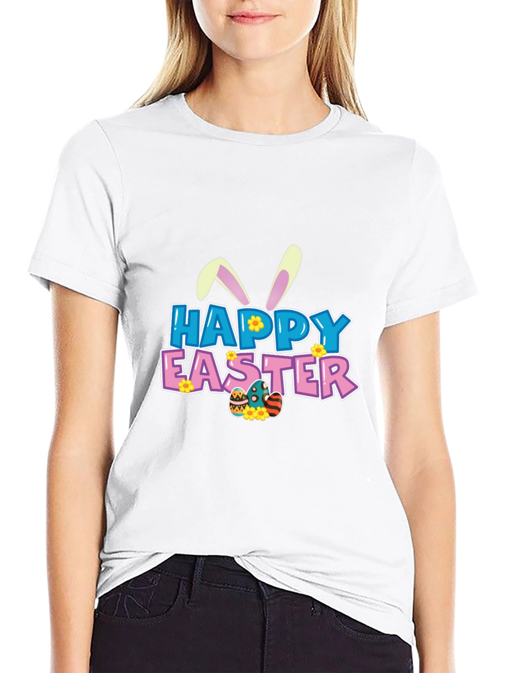 Happy Easter Graphic Tee - Fun Holiday Apparel