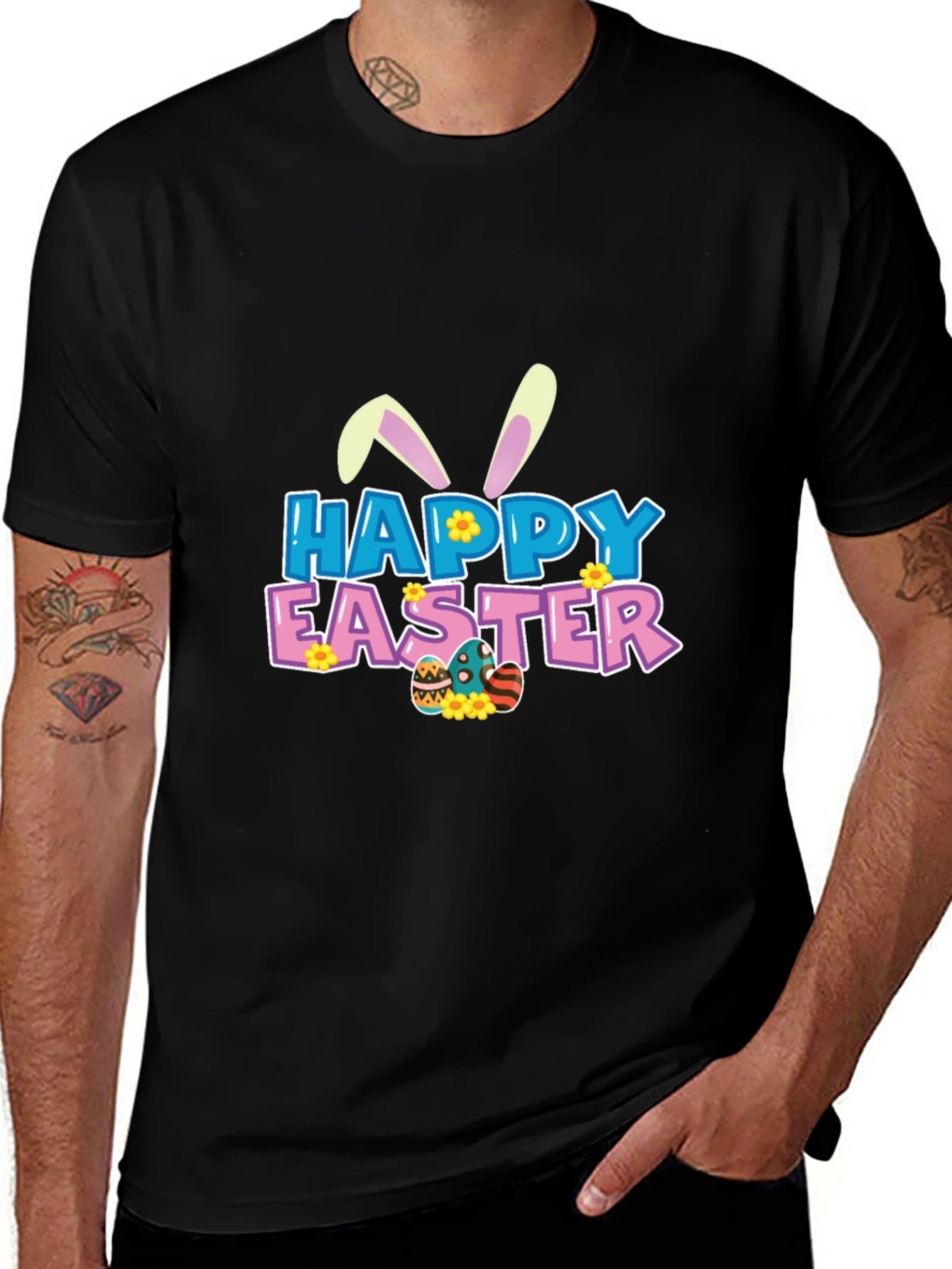 Happy Easter Graphic Tee - Fun Holiday Apparel