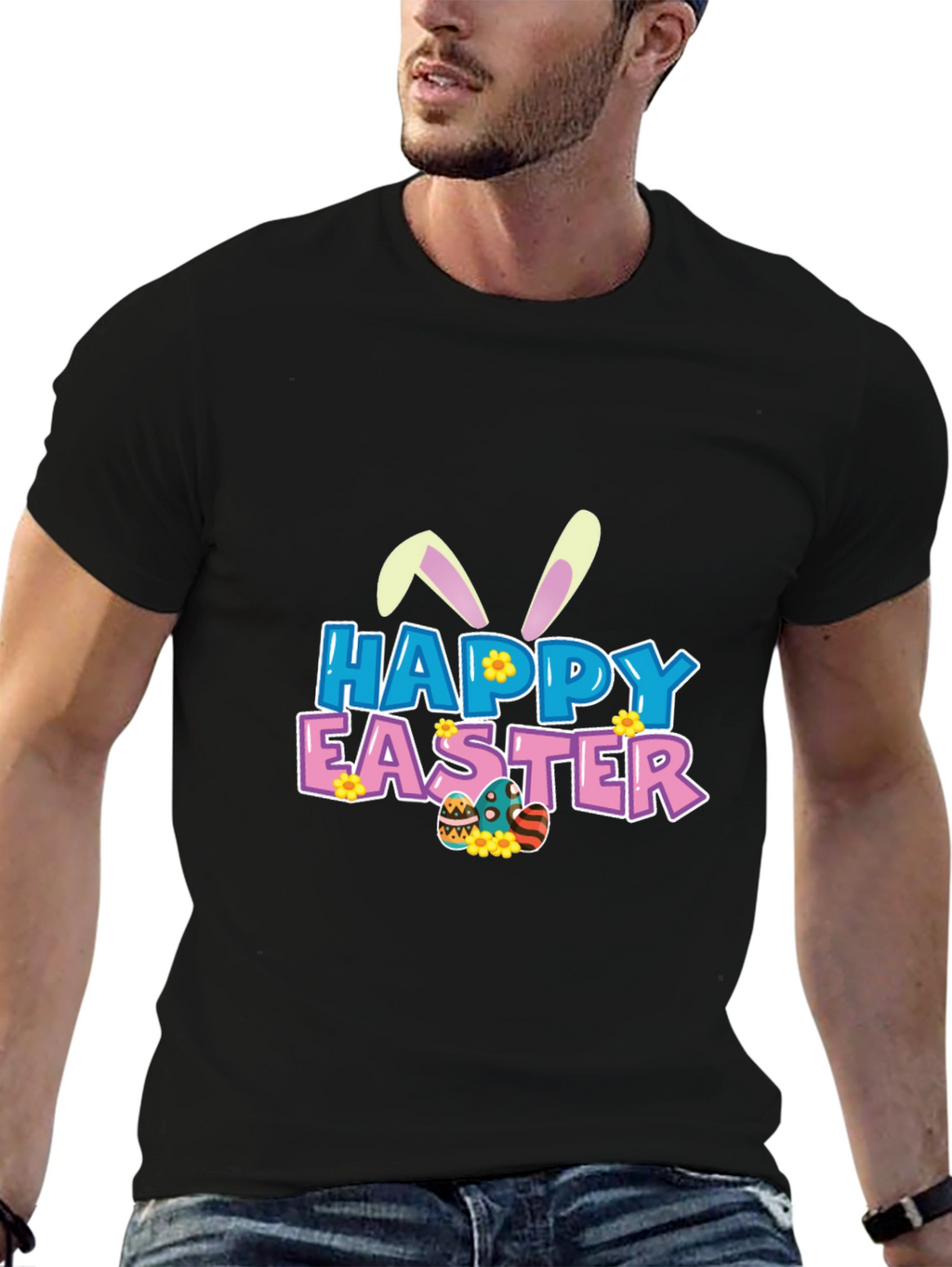 Happy Easter Graphic Tee - Fun Holiday Apparel