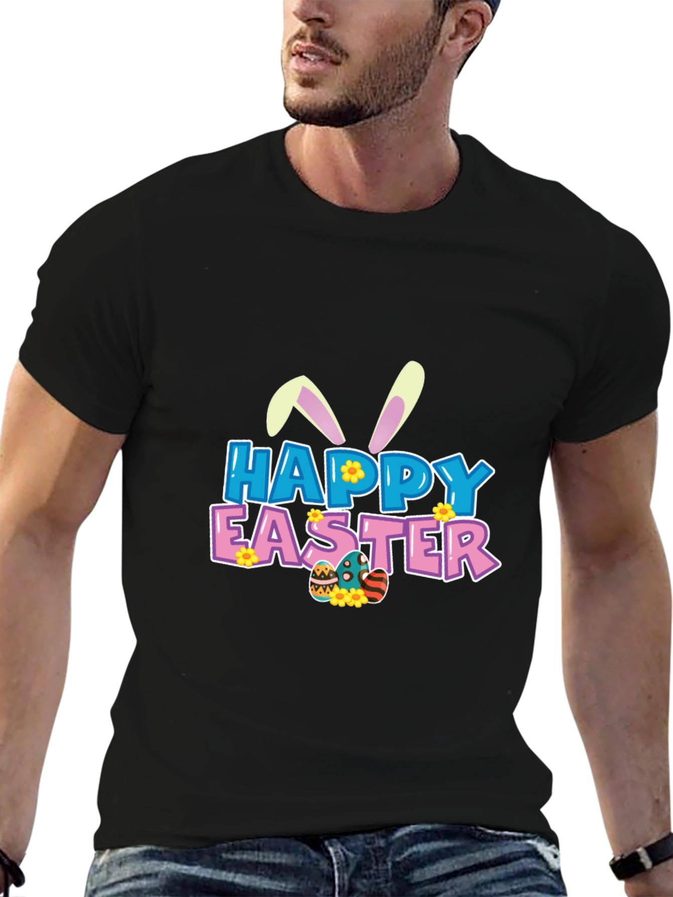 Happy Easter Graphic Tee - Fun Holiday Apparel