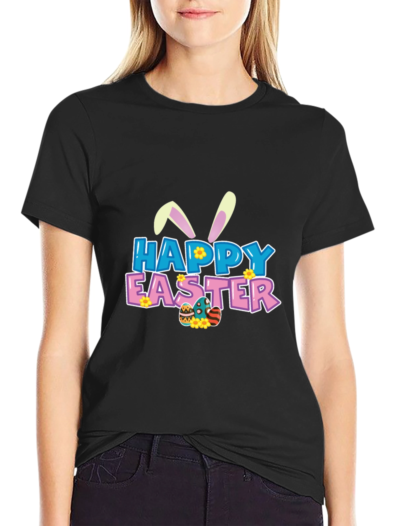Happy Easter Graphic Tee - Fun Holiday Apparel