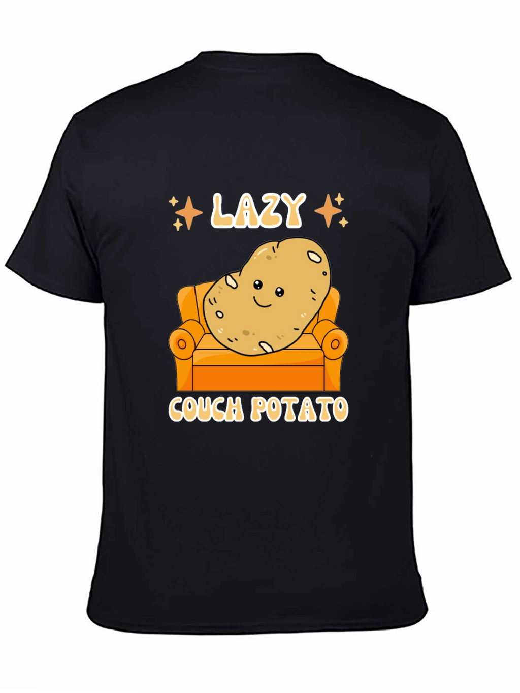 Lazy Couch Potato Graphic T-Shirt Funny Design