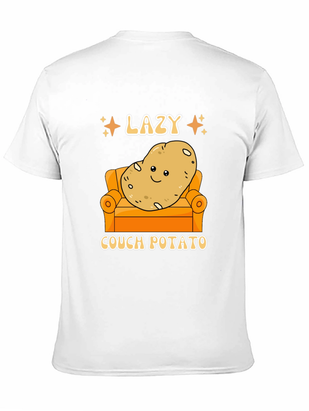 Lazy Couch Potato Graphic T-Shirt Funny Design