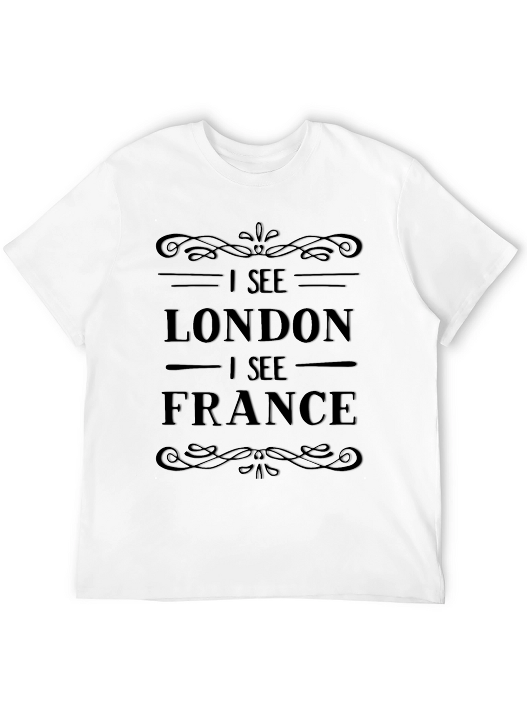 I See London I See France Black Graphic Tee