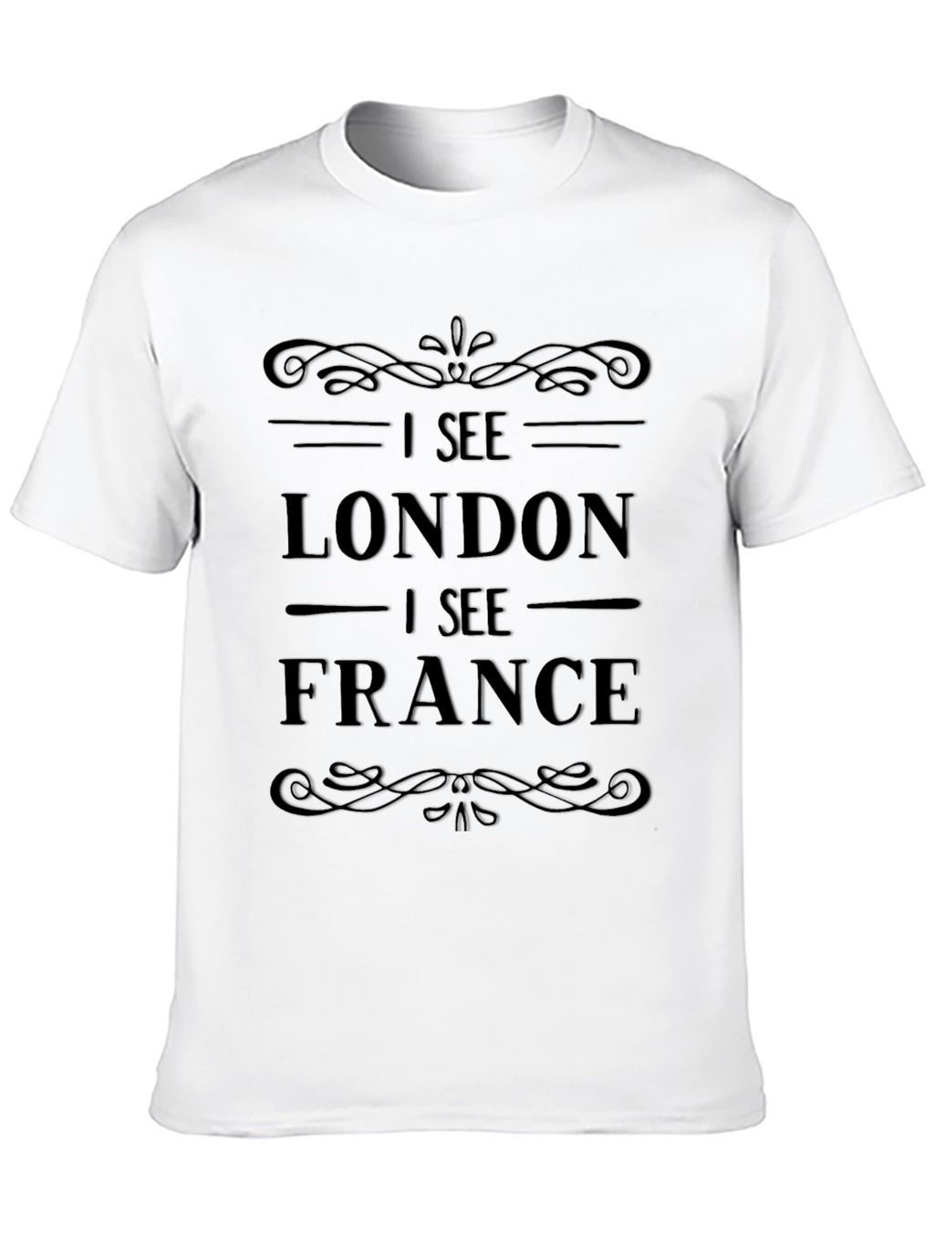 I See London I See France Black Graphic Tee