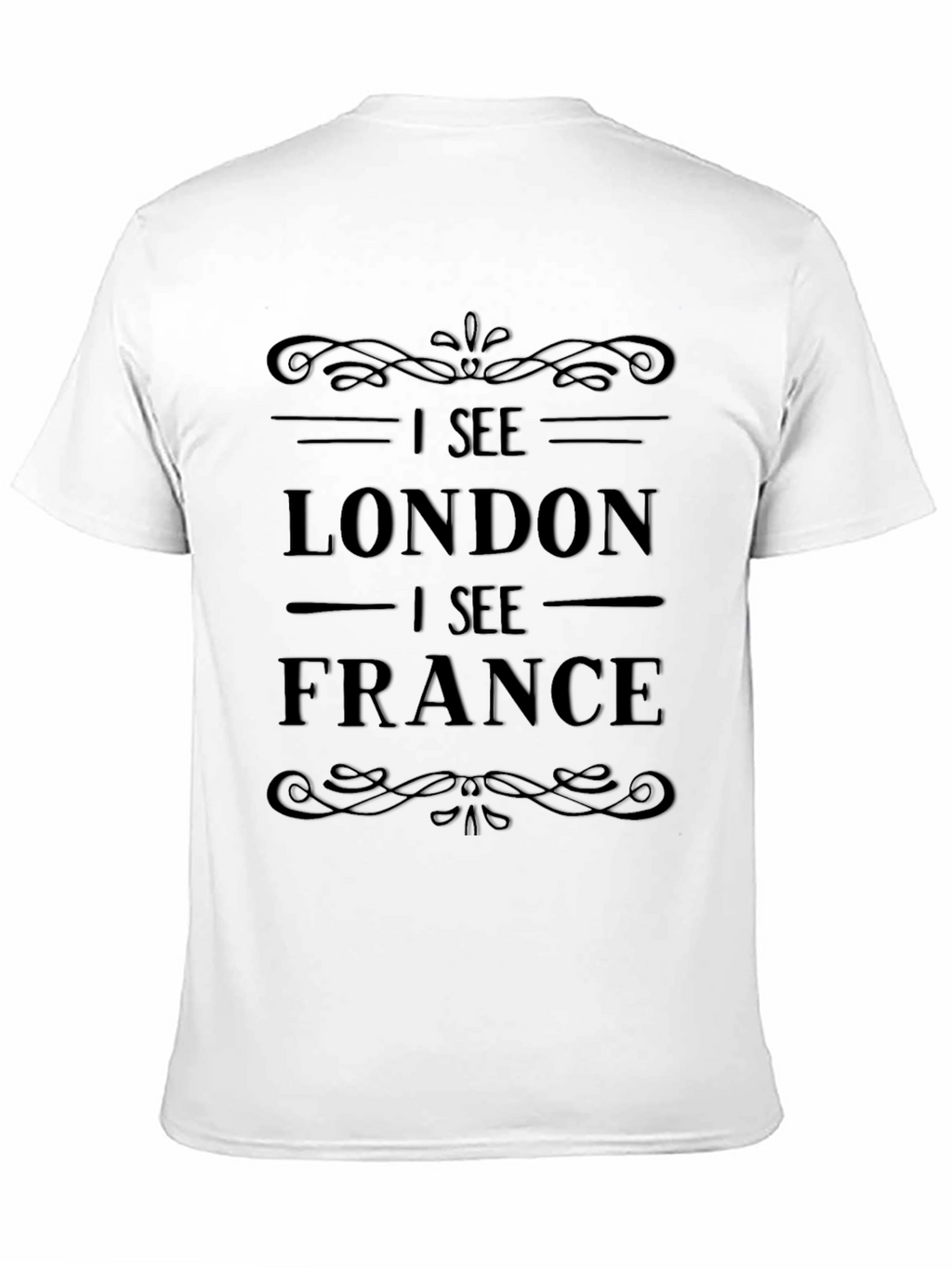 I See London I See France Black Graphic Tee