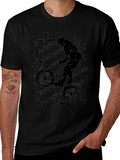 BMX Rider Graphic Tee - Cool Black T-Shirt