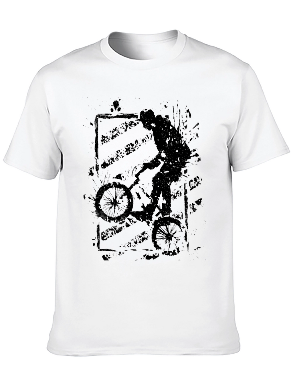 BMX Rider Graphic Tee - Cool Black T-Shirt