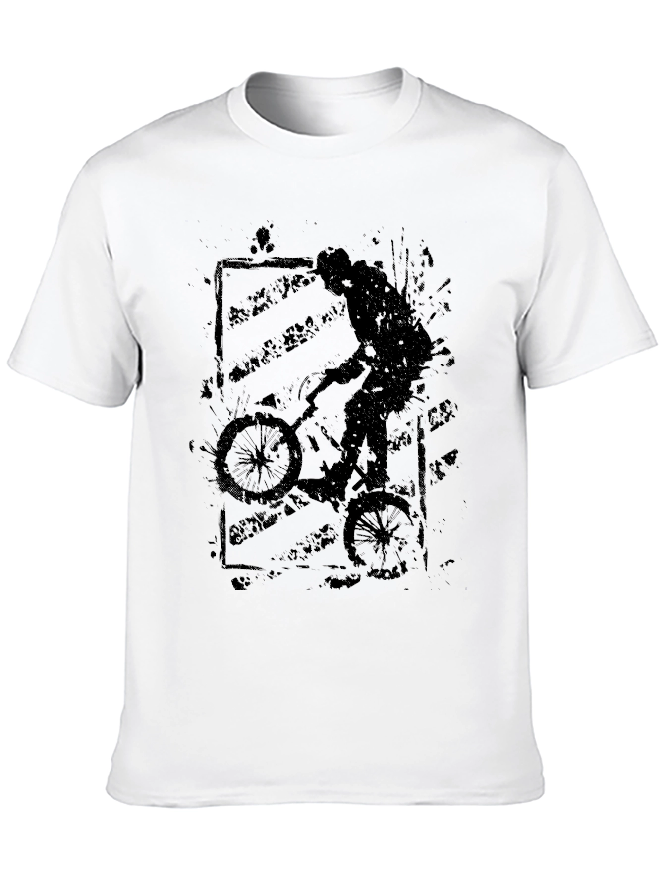 BMX Rider Graphic Tee - Cool Black T-Shirt