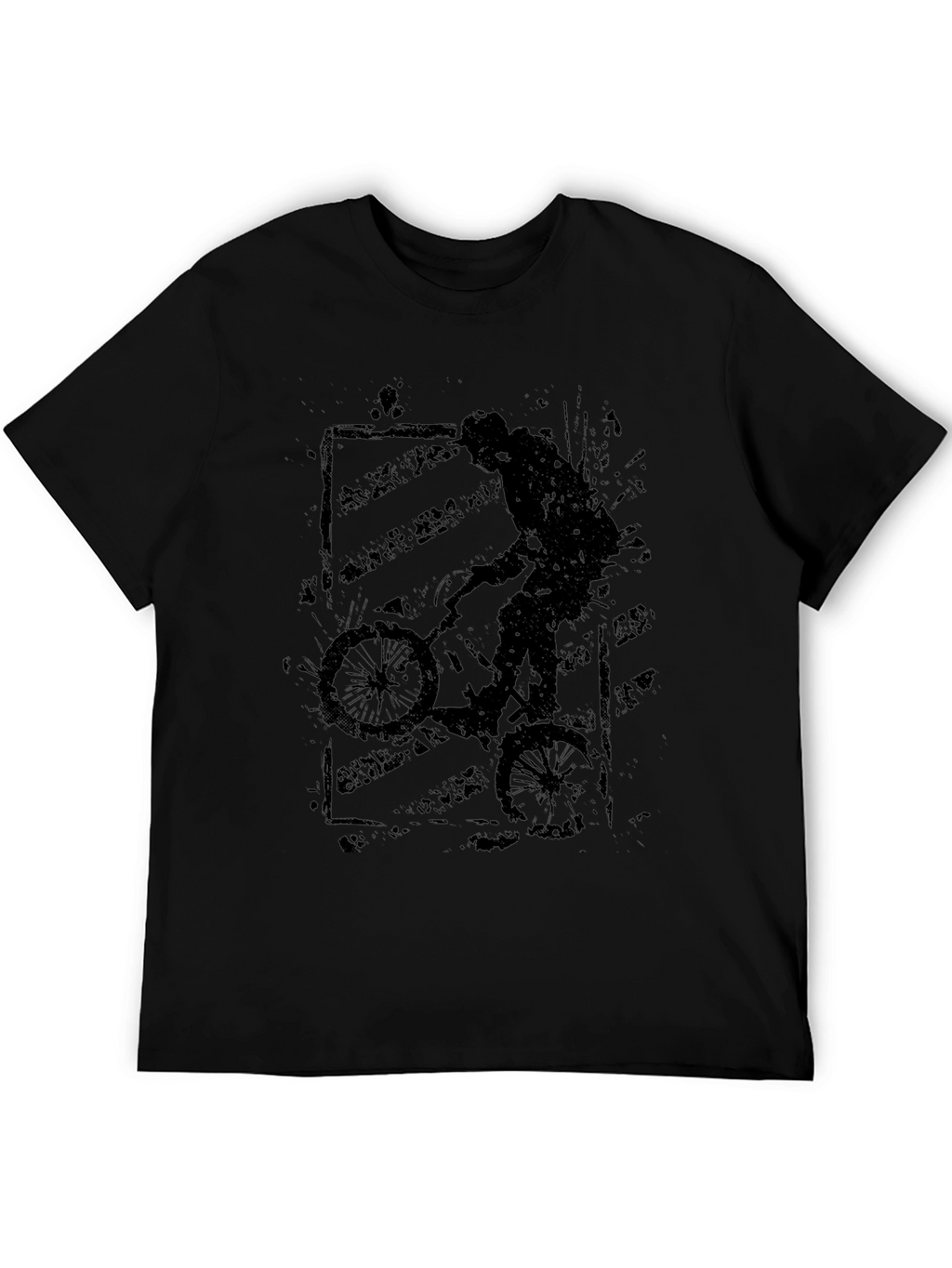 BMX Rider Graphic Tee - Cool Black T-Shirt