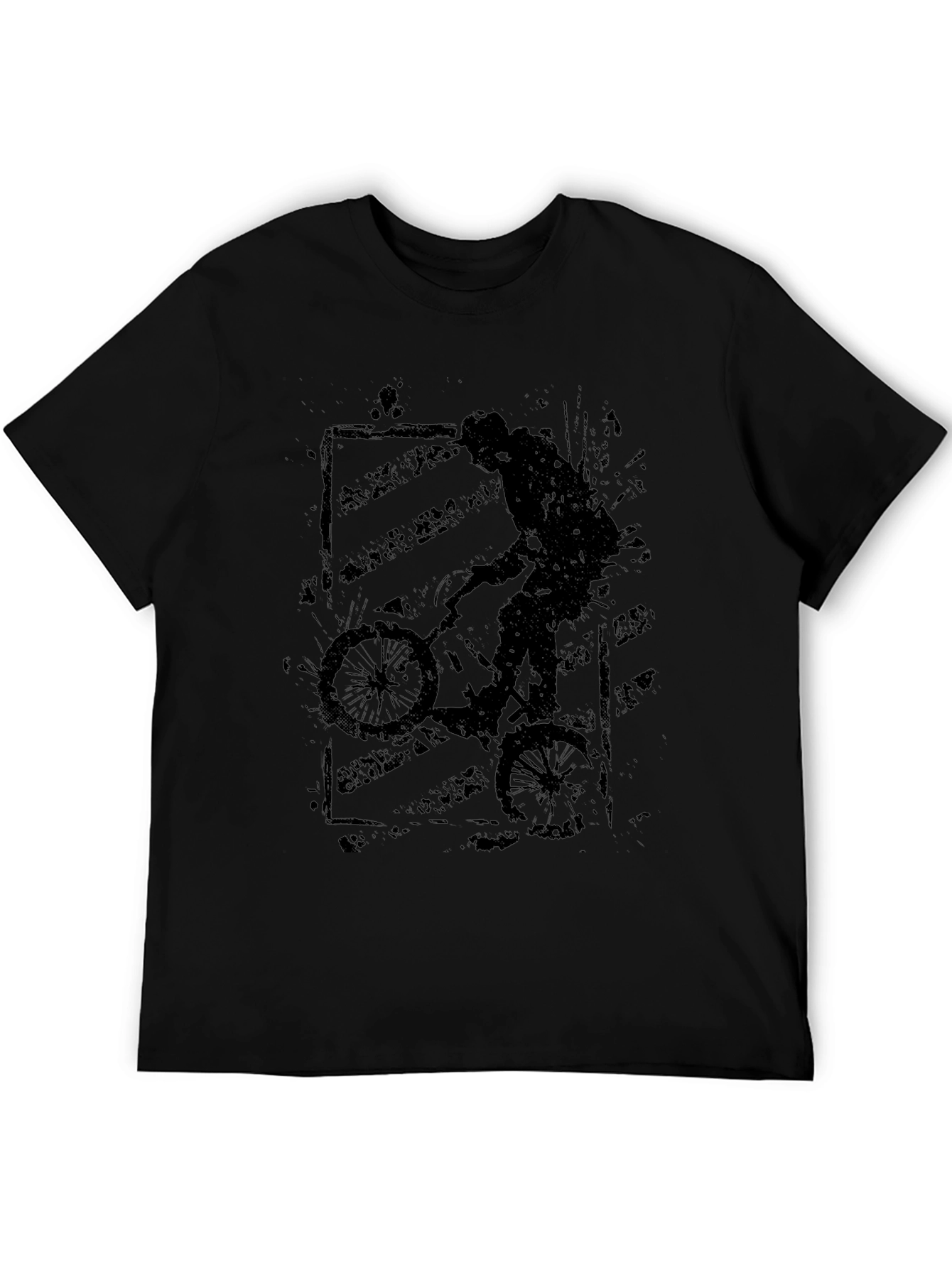 BMX Rider Graphic Tee - Cool Black T-Shirt