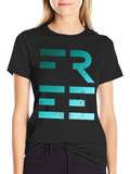 Abstract Graphic Tee - Modern Design Cotton Shirt