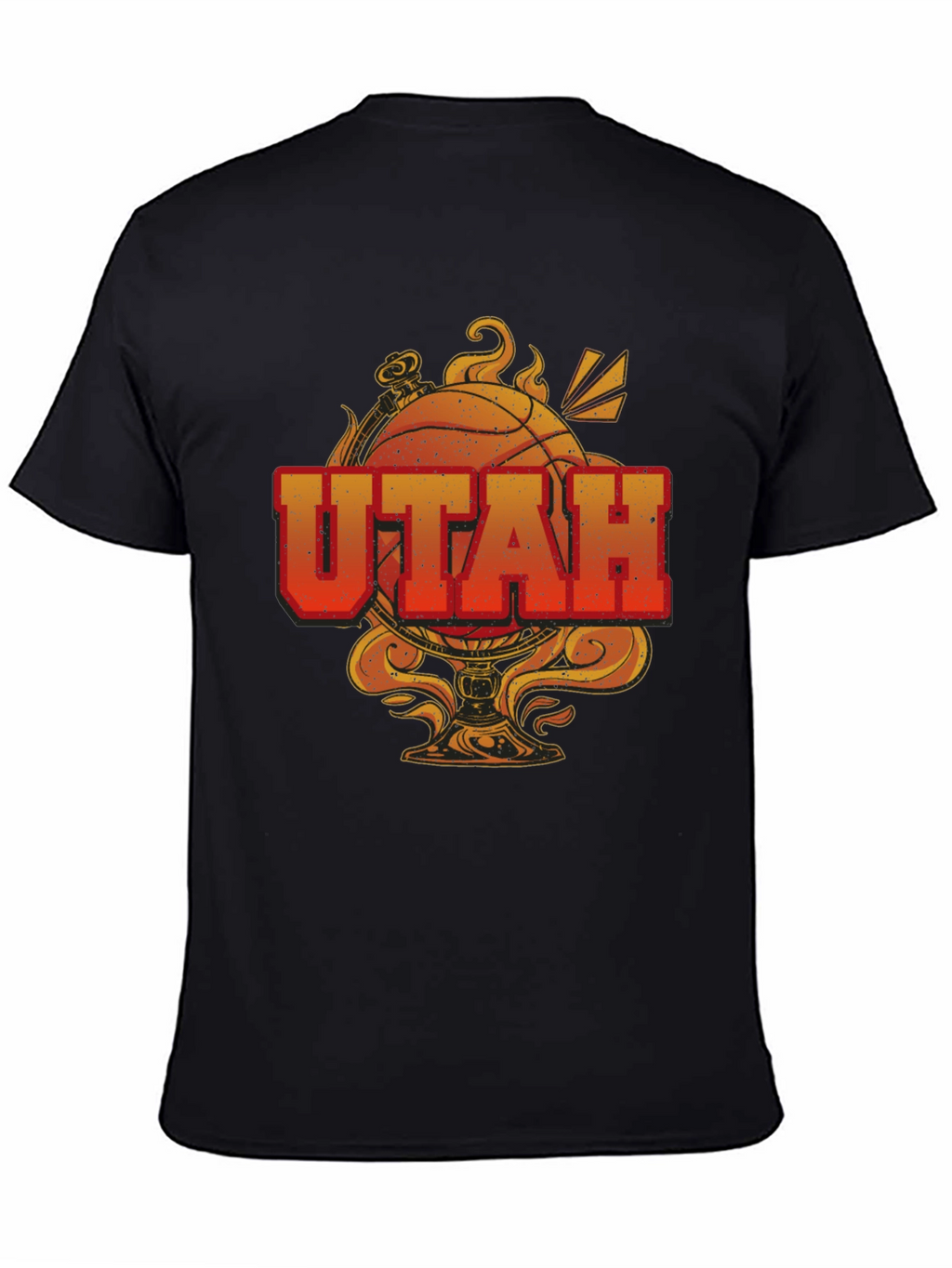 Utah Basketball Graphic T-Shirt - Black
