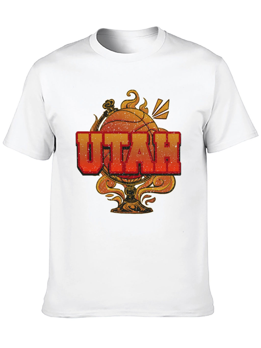 Utah Basketball Graphic T-Shirt - Black