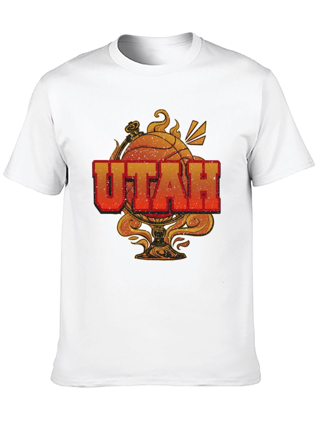 Utah Basketball Graphic T-Shirt - Black