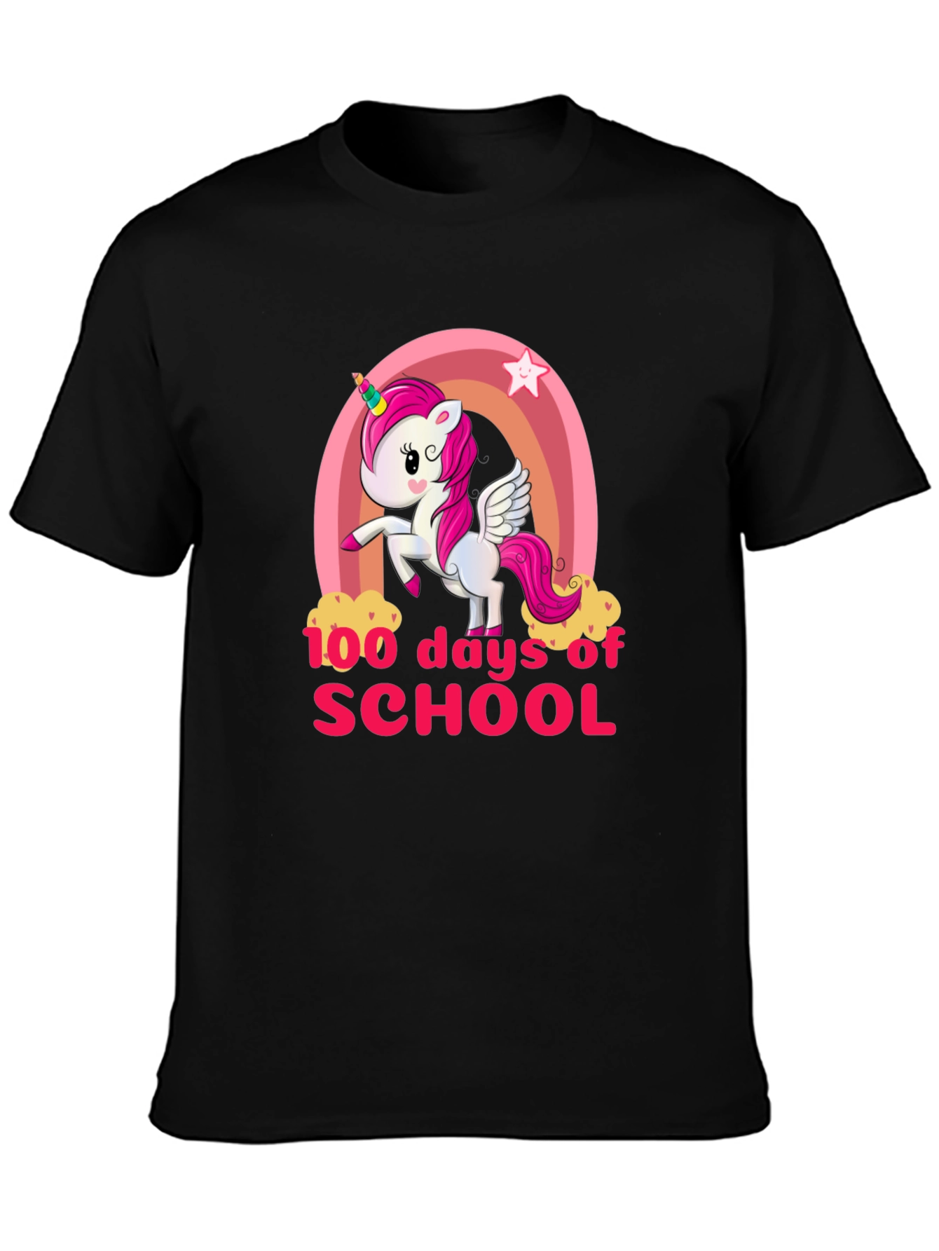 100 Days of School Unicorn Graphic Tee