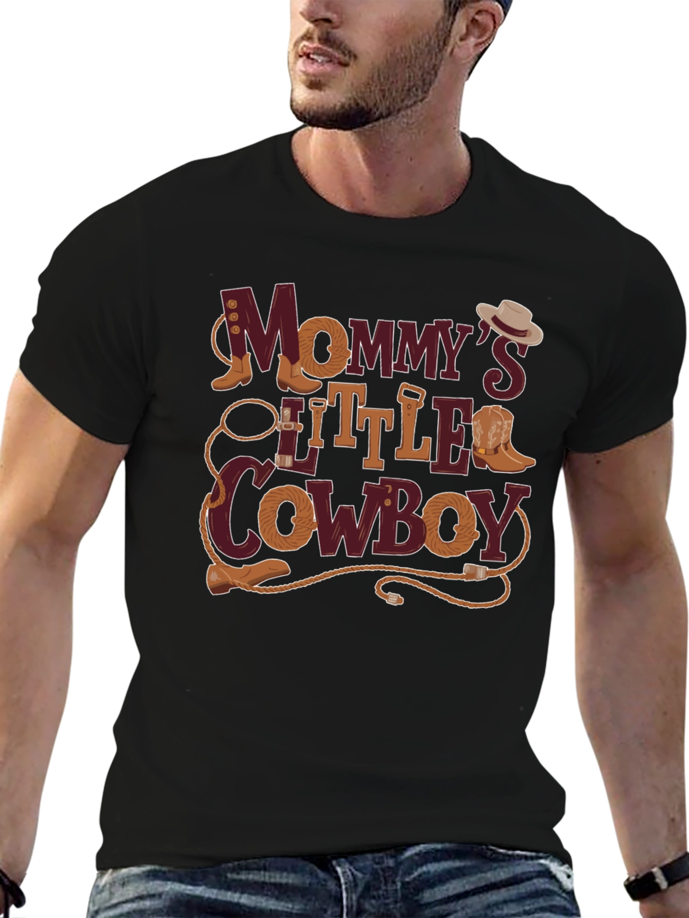 Mommys Little Cowboy Graphic T-Shirt
