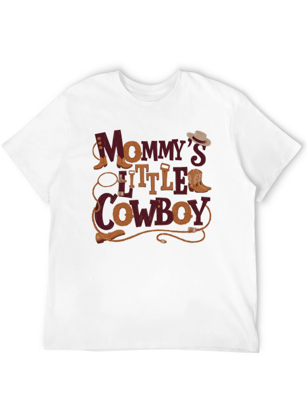 Mommys Little Cowboy Graphic T-Shirt