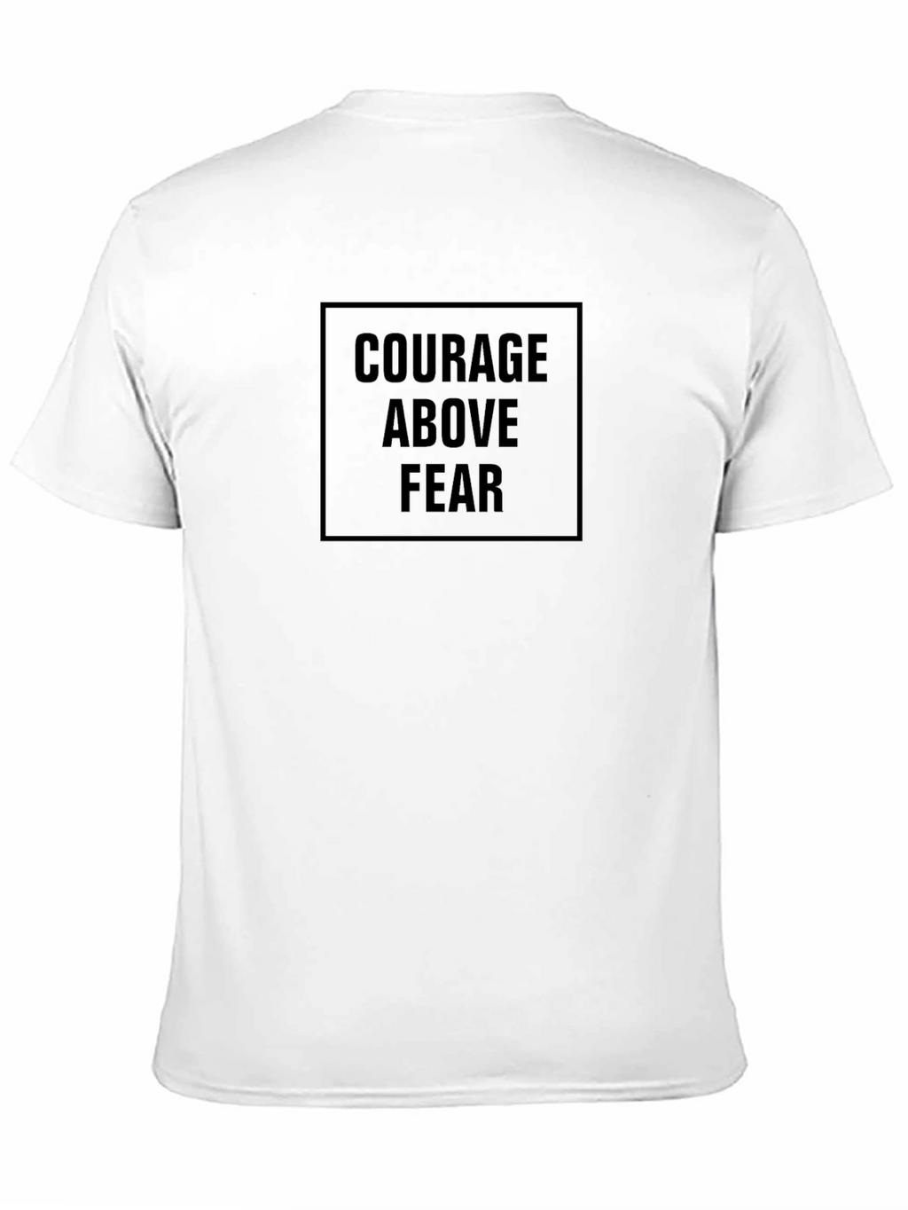 Courage Above Fear Black Graphic Tee