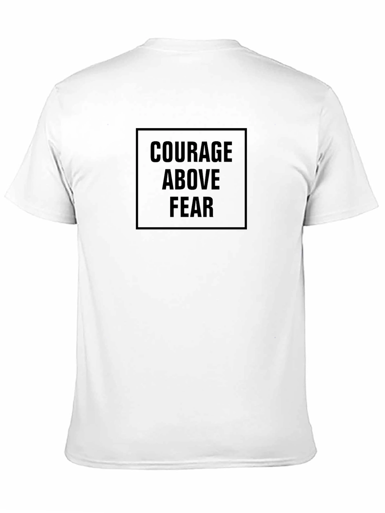 Courage Above Fear Black Graphic Tee