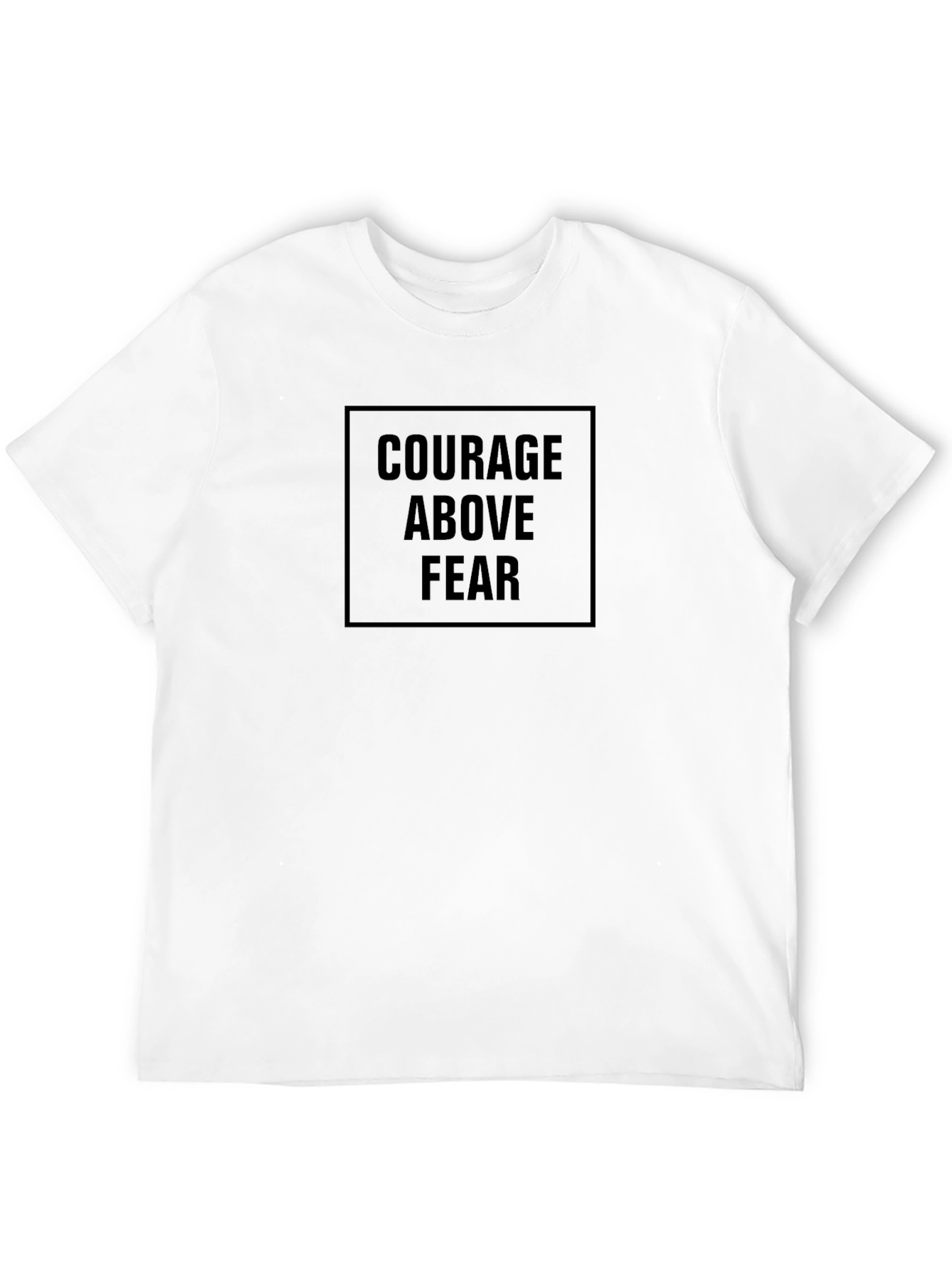 Courage Above Fear Black Graphic Tee
