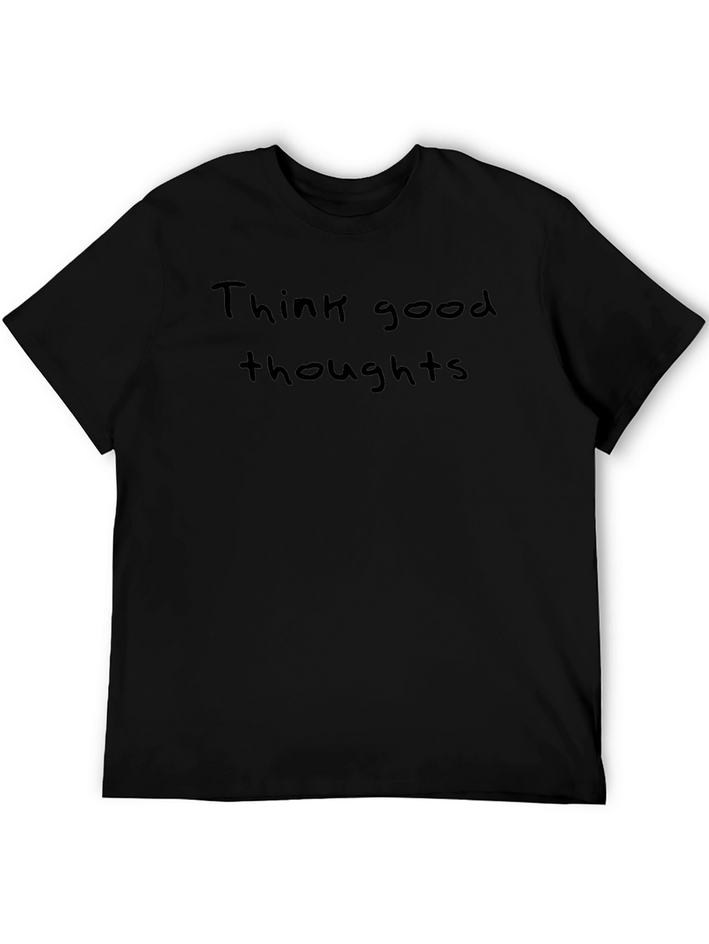 Think Good Thoughts Black Tee