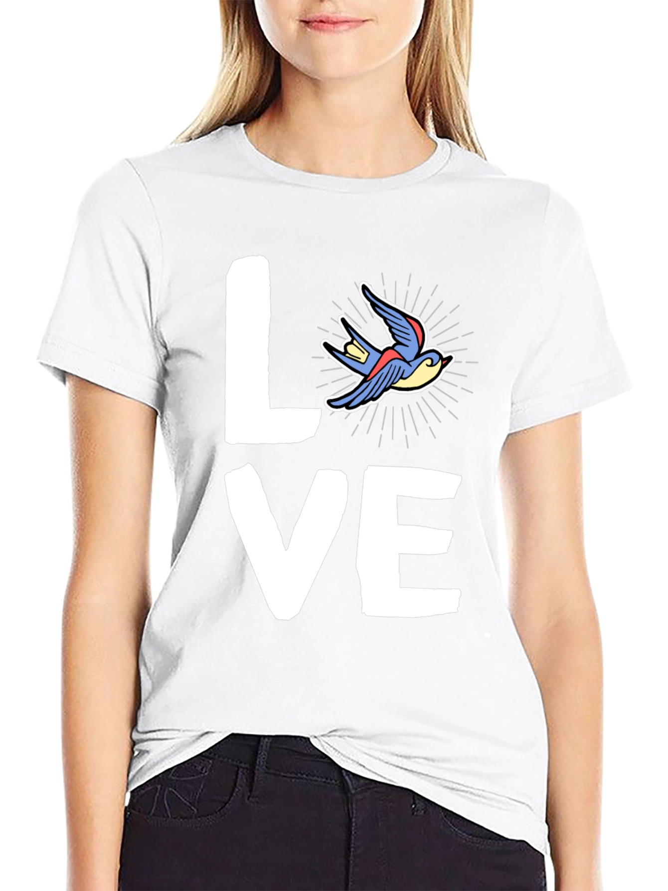 Love Bird Graphic Tee - Casual Style