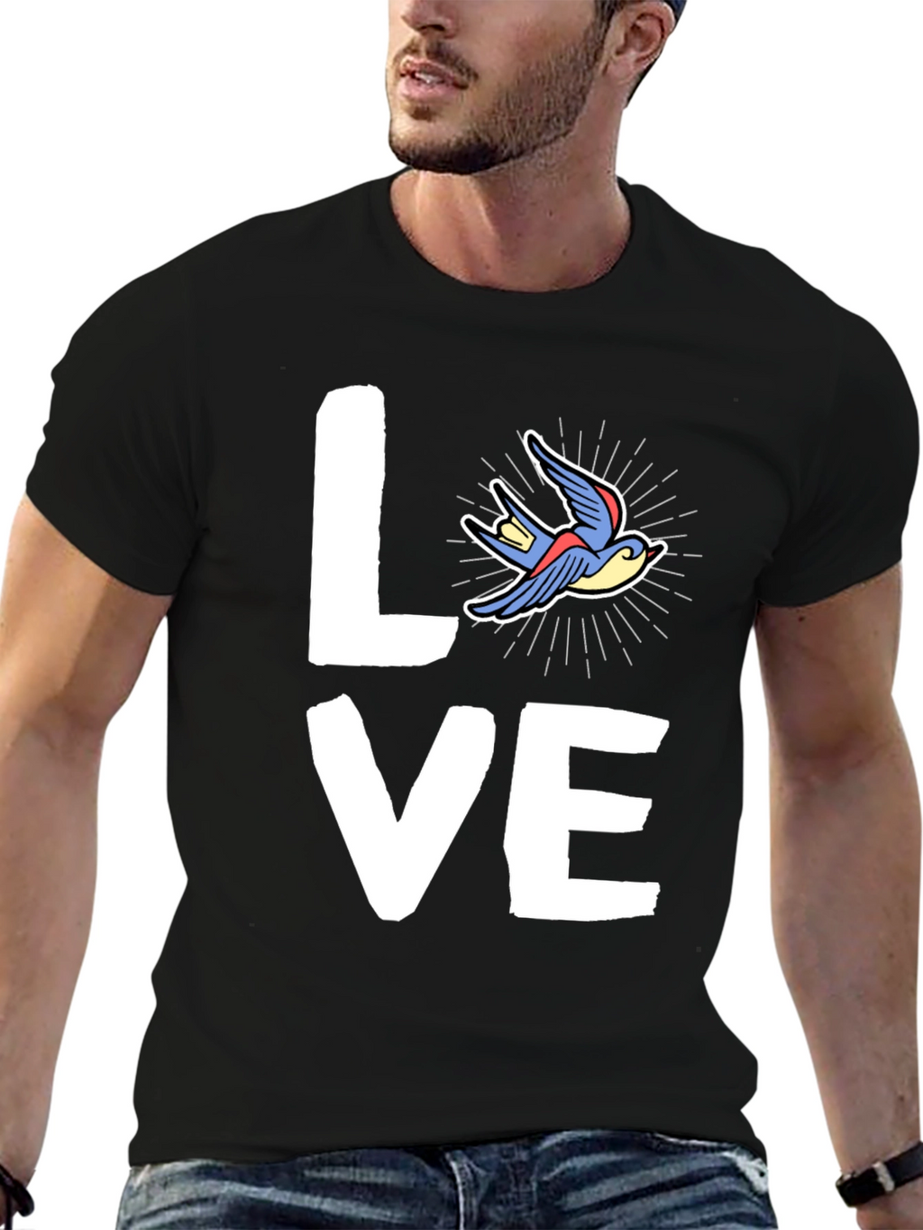 Love Bird Graphic Tee - Casual Style