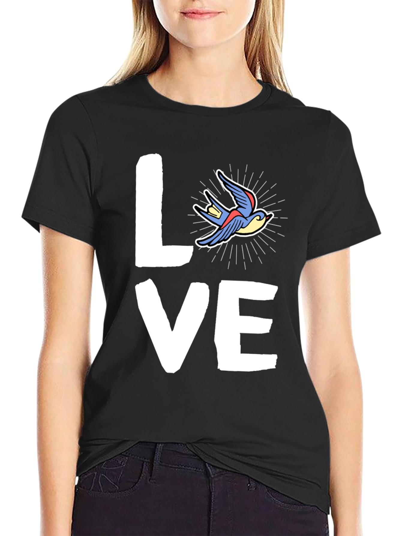 Love Bird Graphic Tee - Casual Style
