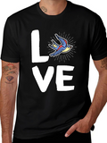 Love Bird Graphic Tee - Casual Style