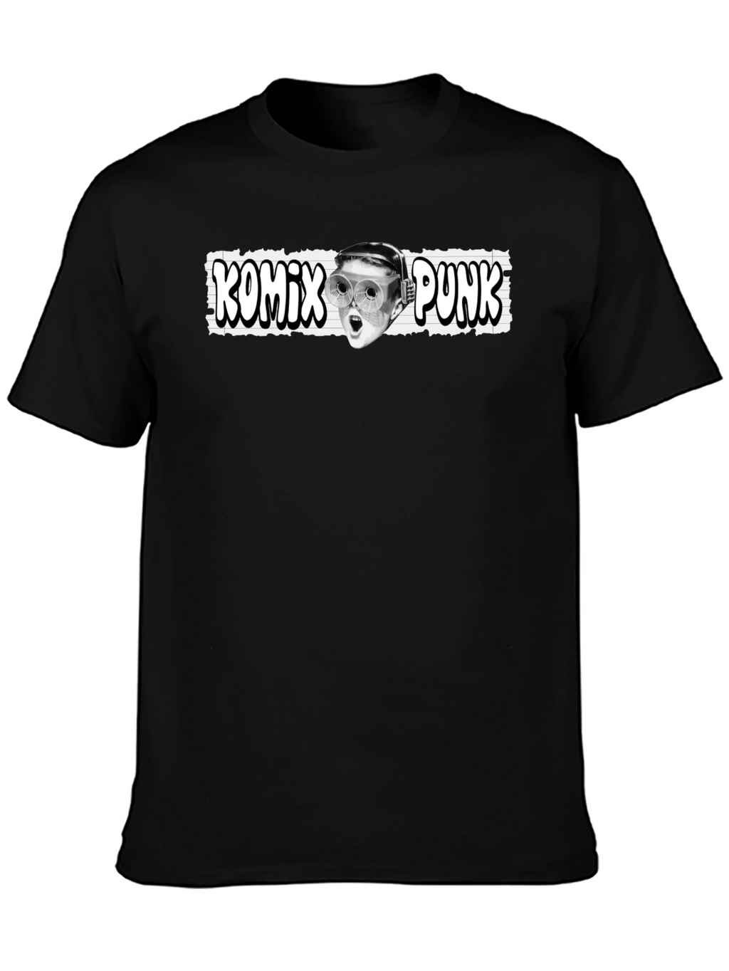 Komix Punk Graphic Tee - Black