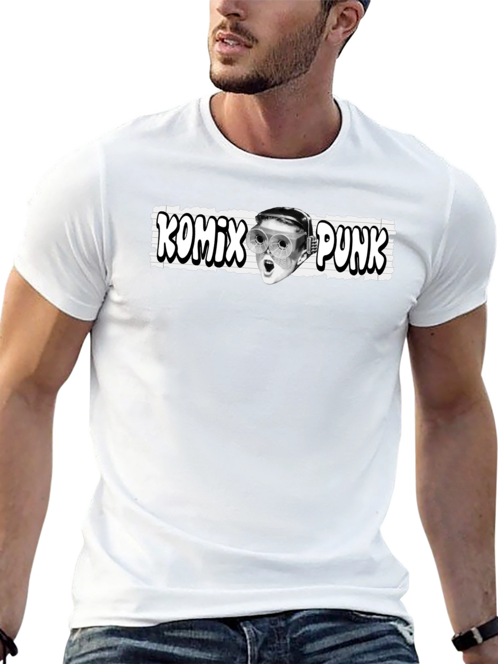 Komix Punk Graphic Tee - Black
