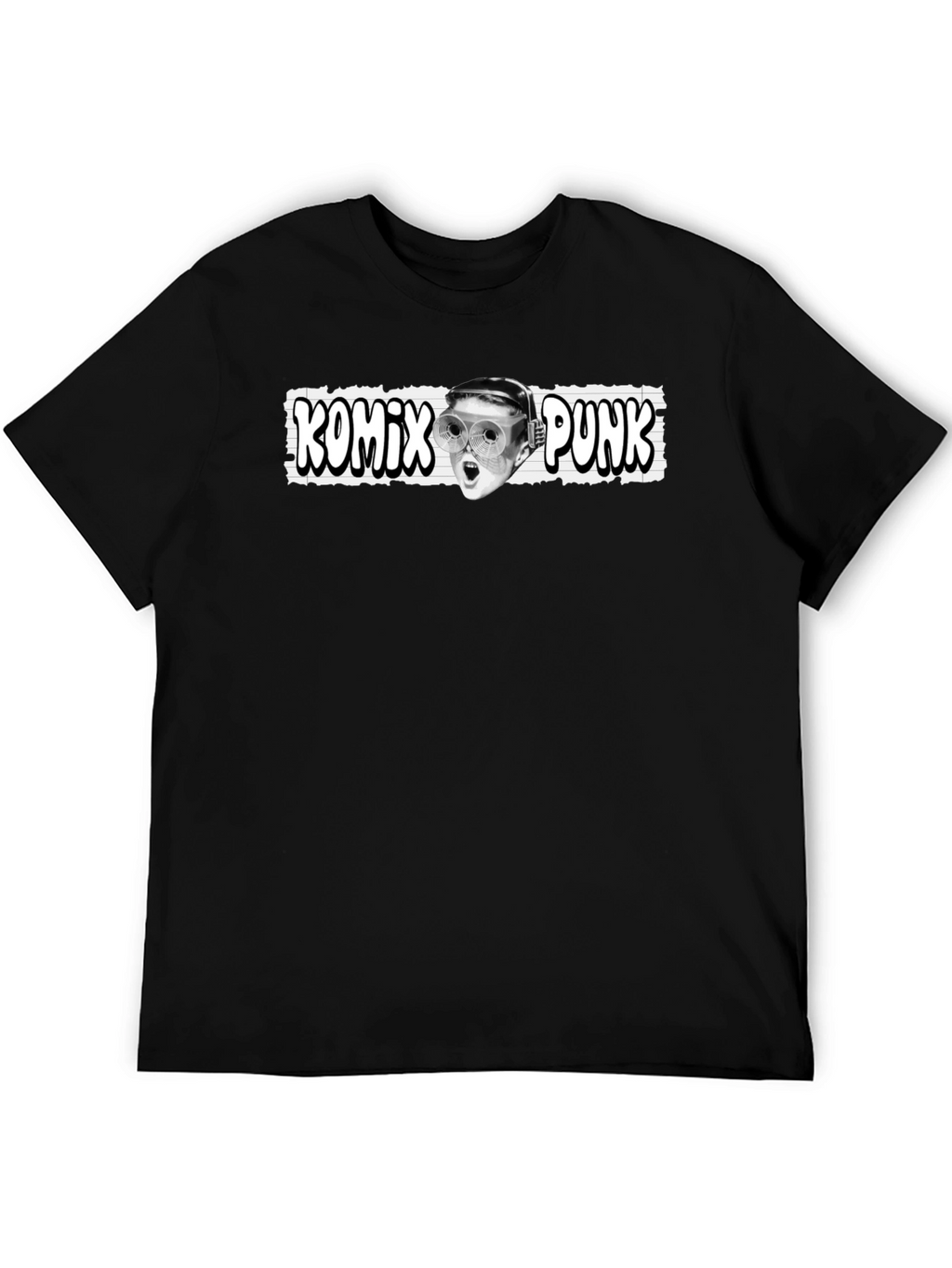 Komix Punk Graphic Tee - Black