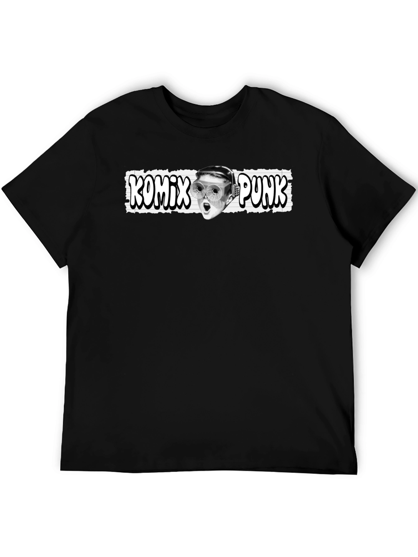 Komix Punk Graphic Tee - Black