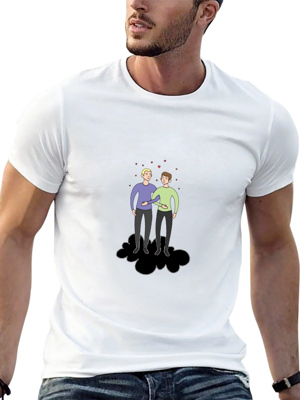 Couple on Cloud T-Shirt - Soft Cotton Tee