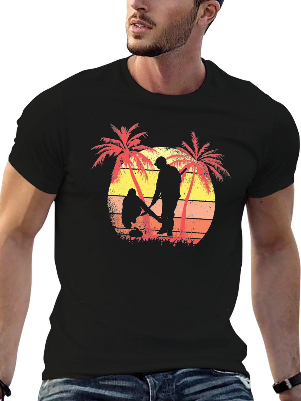 Beach Metal Detecting T-Shirt