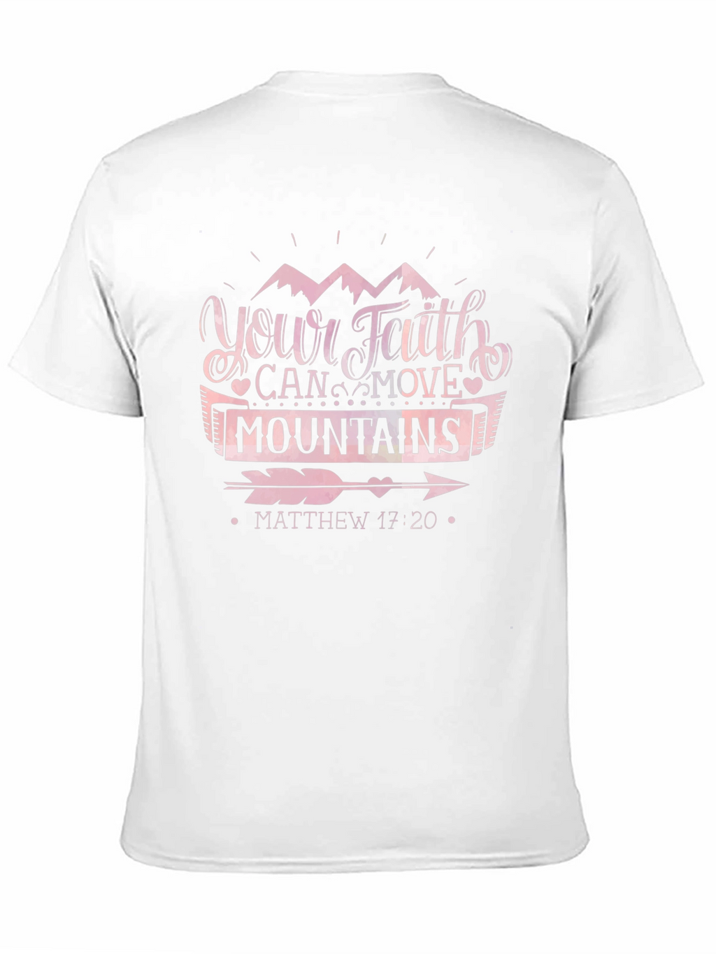 Faith Can Move Mountains Black T-Shirt