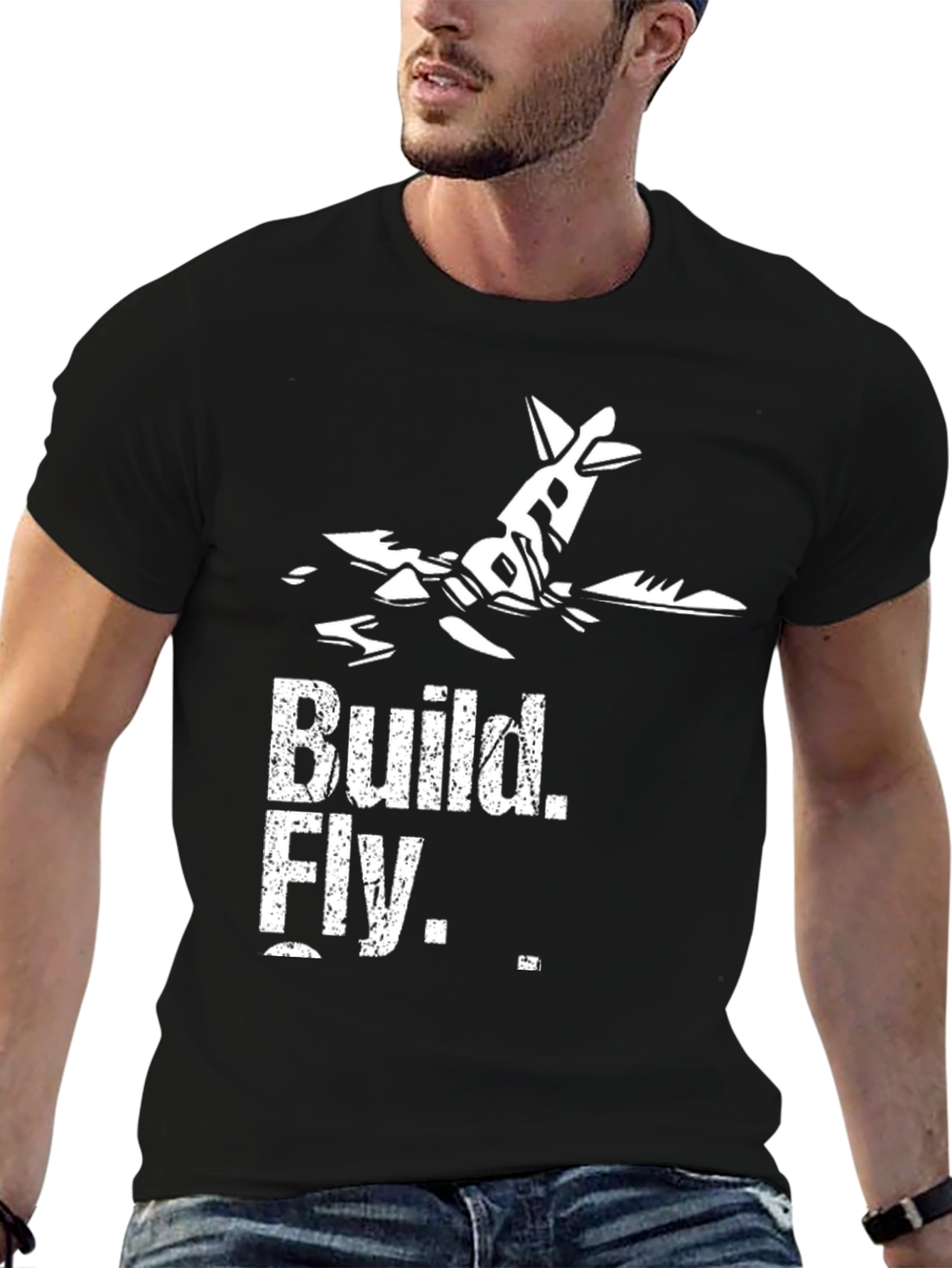 Build Fly T-Shirt - Aviation Enthusiast Tee