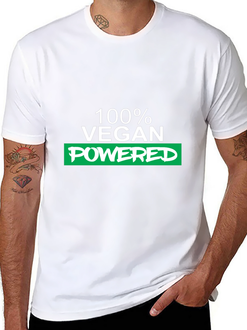 Vegan Powered Graphic Tee - Black