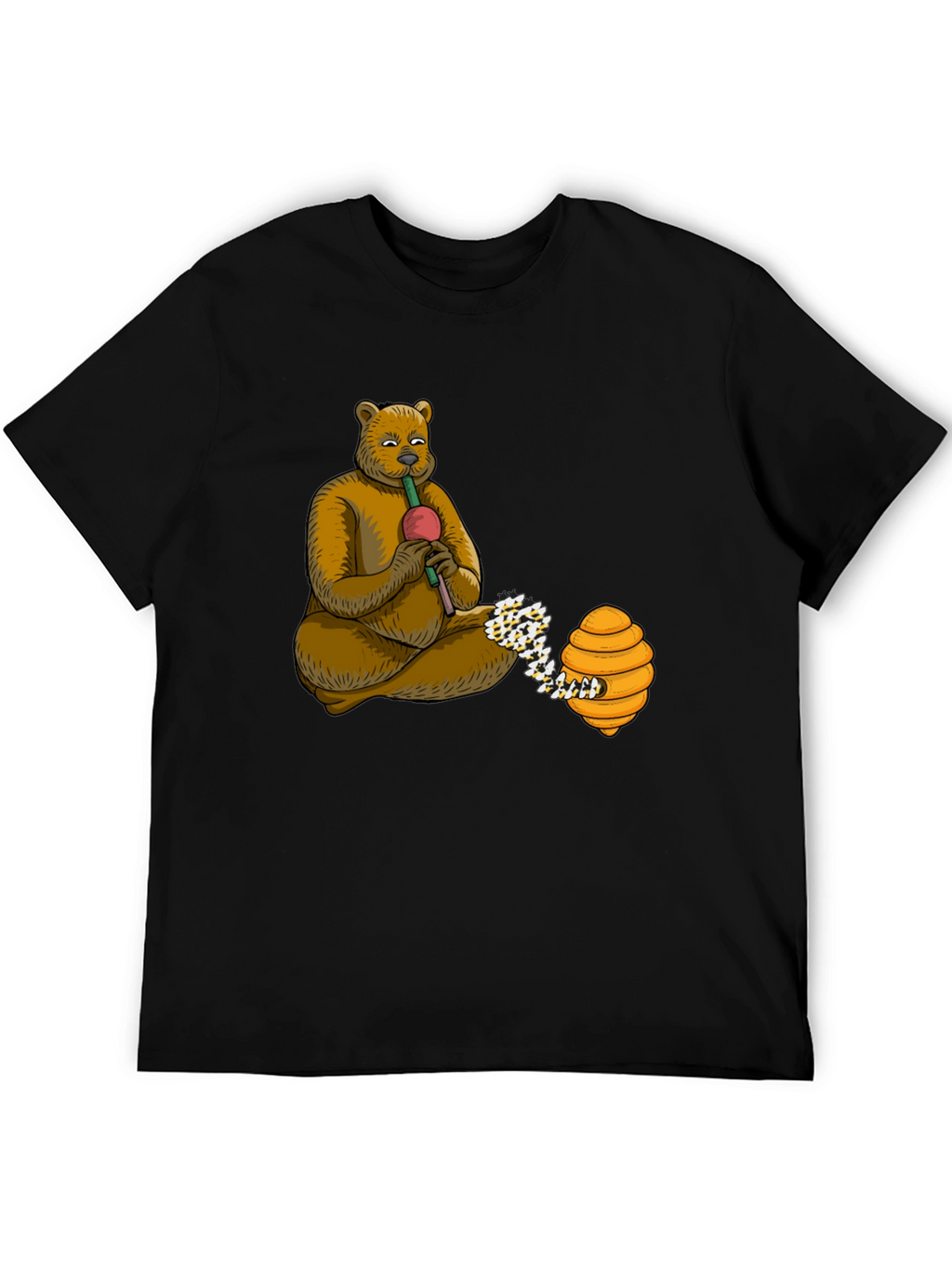 Bear Playing Flute T-Shirt