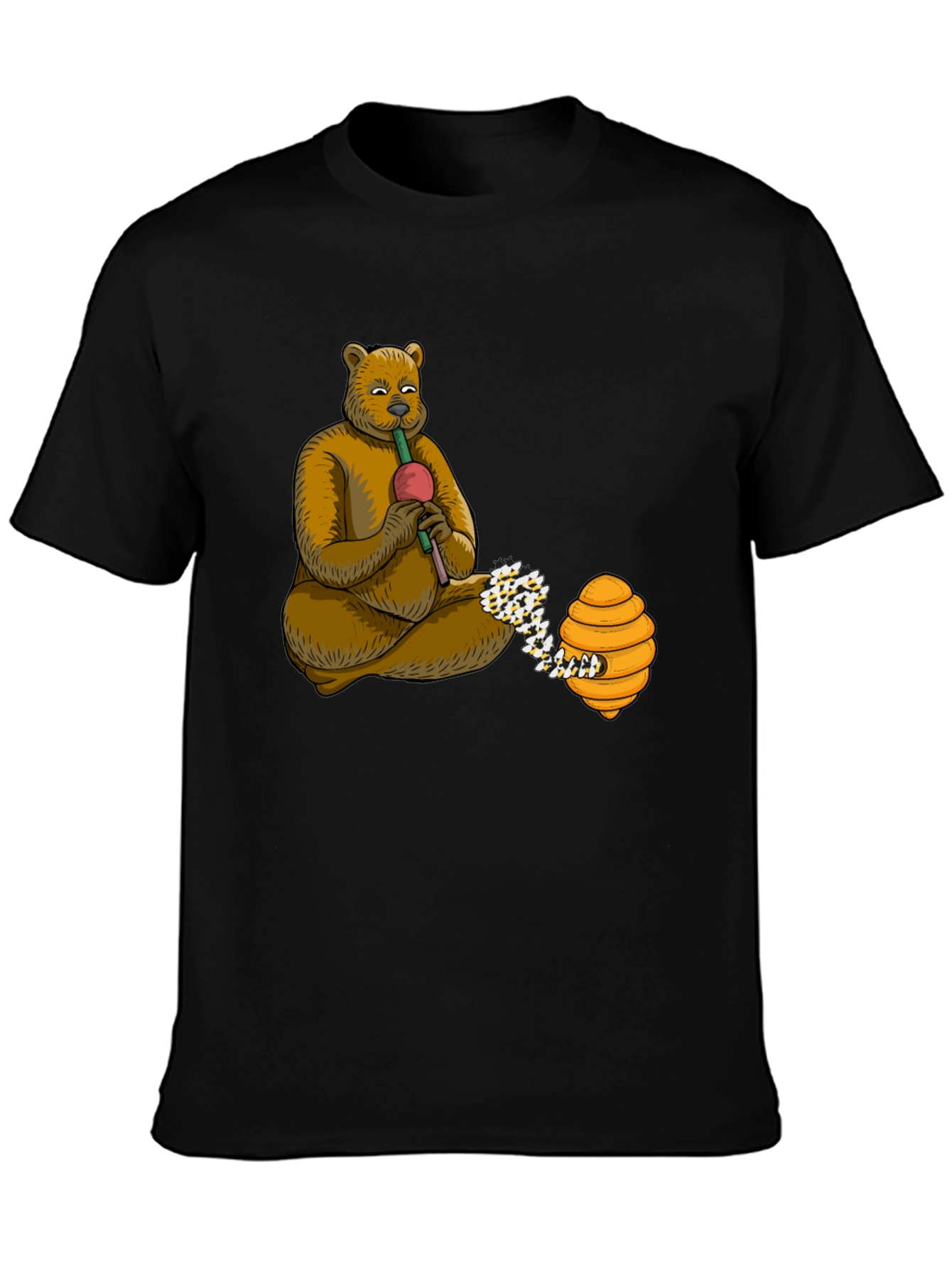 Bear Playing Flute T-Shirt