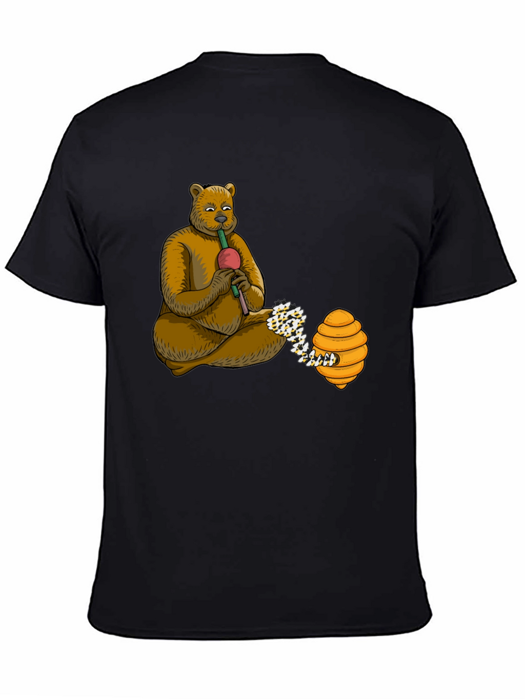 Bear Playing Flute T-Shirt