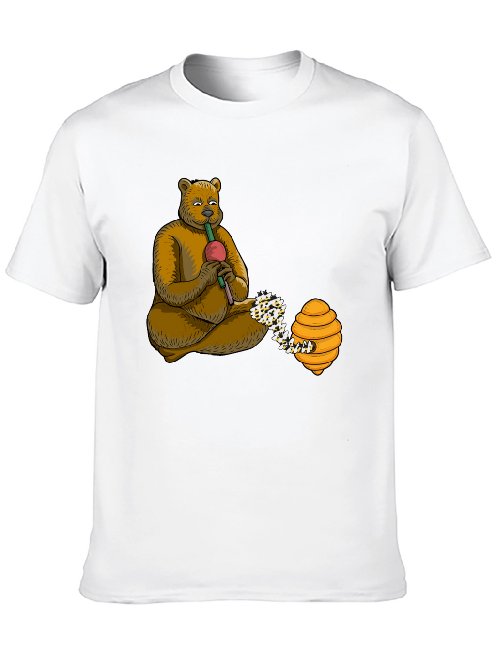 Bear Playing Flute T-Shirt