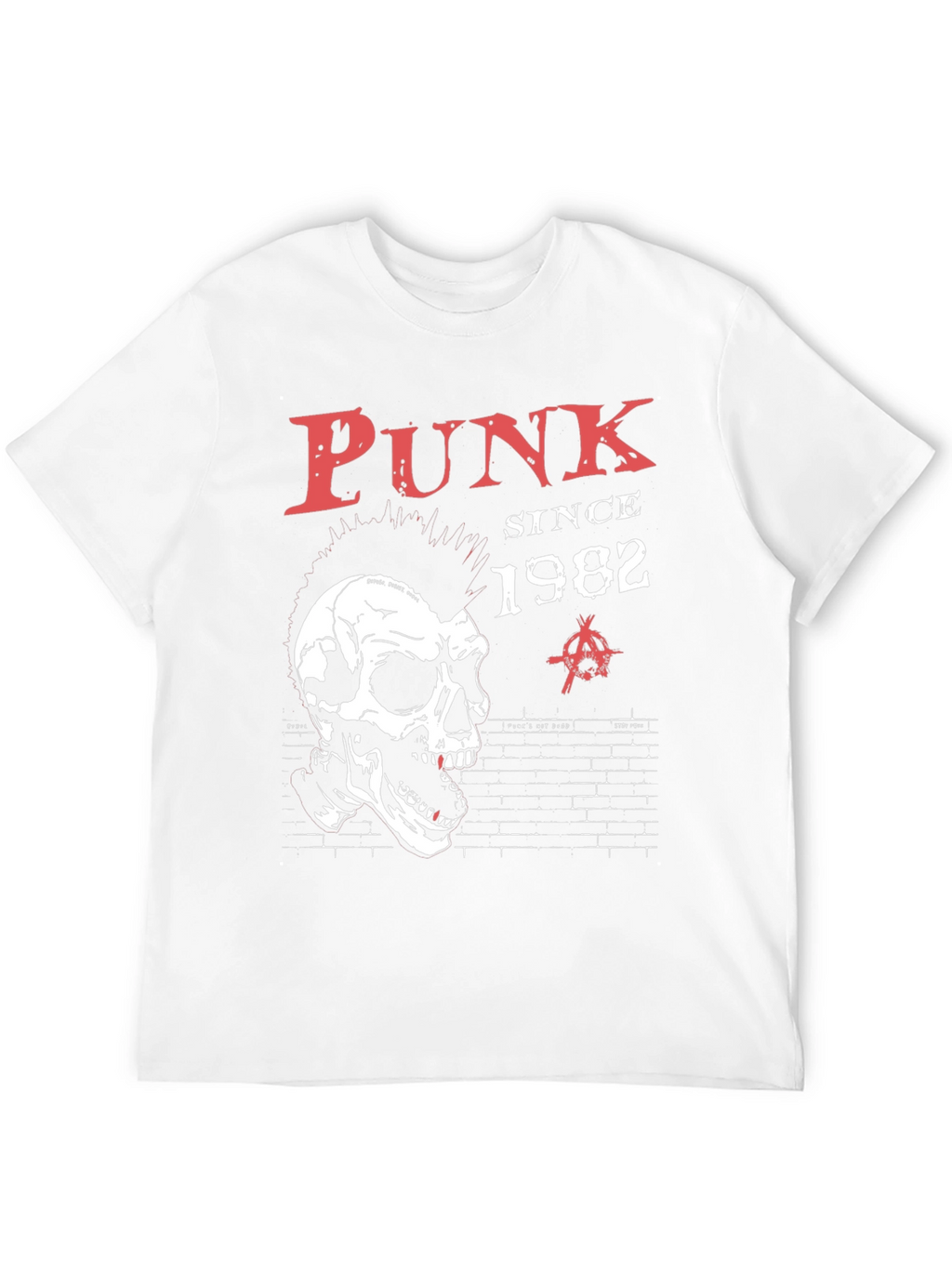Punk Since 1982 T-Shirt - Skull Graphic Tee