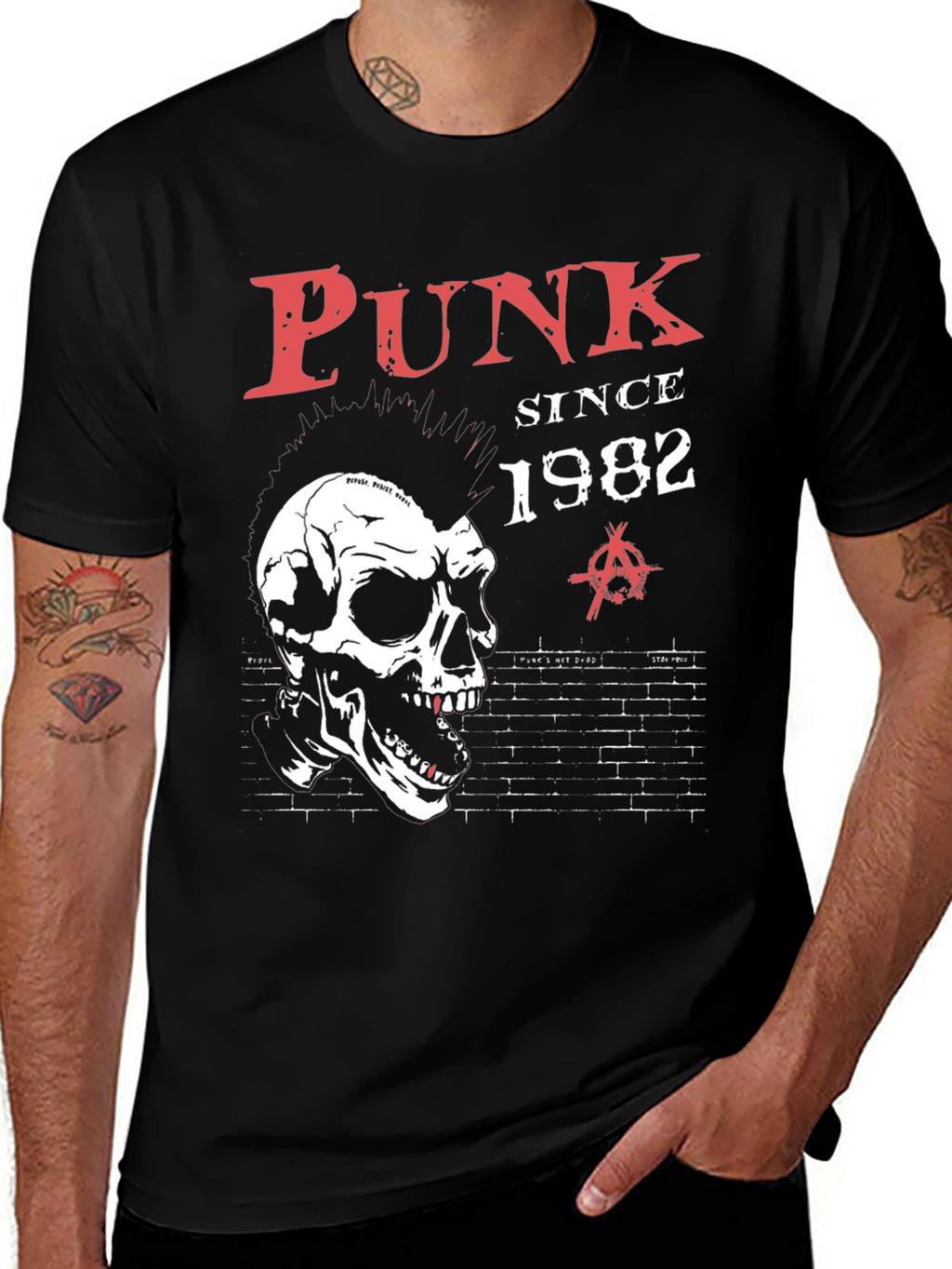 Punk Since 1982 T-Shirt - Skull Graphic Tee