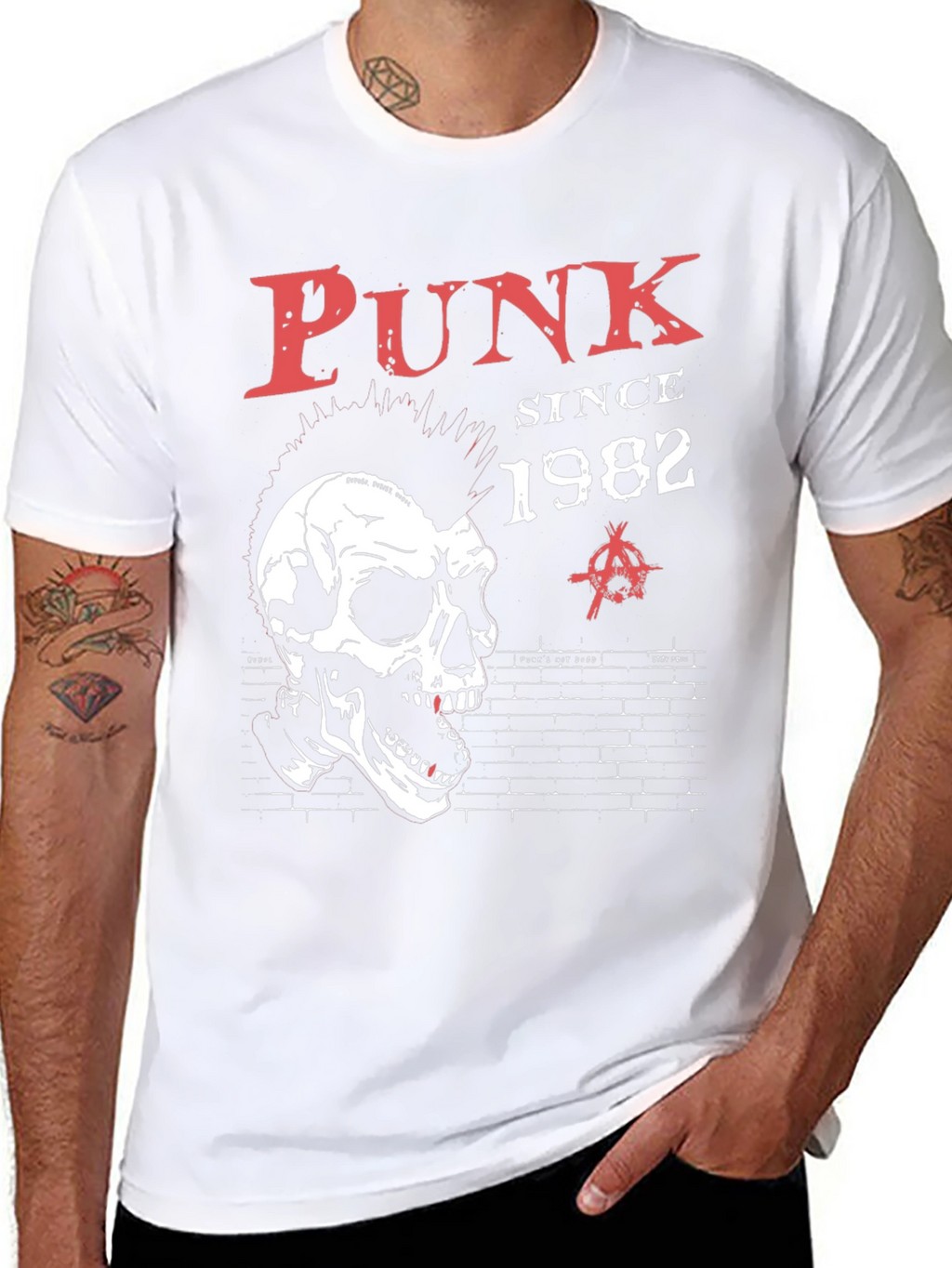 Punk Since 1982 T-Shirt - Skull Graphic Tee